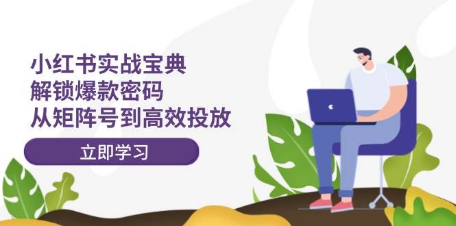 小红书实战宝典：解锁爆款密码，从矩阵号到高效投放赚米吧-网创项目资源站-副业项目-创业项目-搞钱项目赚米吧