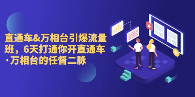 直通车+万相台引爆流量班，6天打通你开直通车·万相台的任督 二脉赚米吧-网创项目资源站-副业项目-创业项目-搞钱项目赚米吧