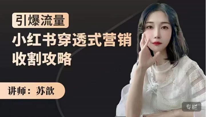 小红书穿透式营销收割攻略，引爆流量，助你玩转小红书赚米吧-网创项目资源站-副业项目-创业项目-搞钱项目赚米吧