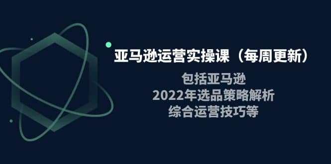 亚马逊运营实操课（每周更新）包括亚马逊2022选品策略解析，综合运营技巧等赚米吧-网创项目资源站-副业项目-创业项目-搞钱项目赚米吧
