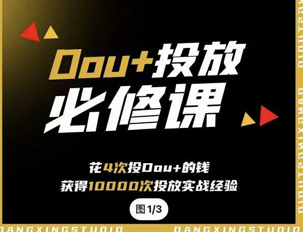 代同学DOU+投放训练营，用付费流量撬动大额自然流量，过得超额变现转化赚米吧-网创项目资源站-副业项目-创业项目-搞钱项目赚米吧