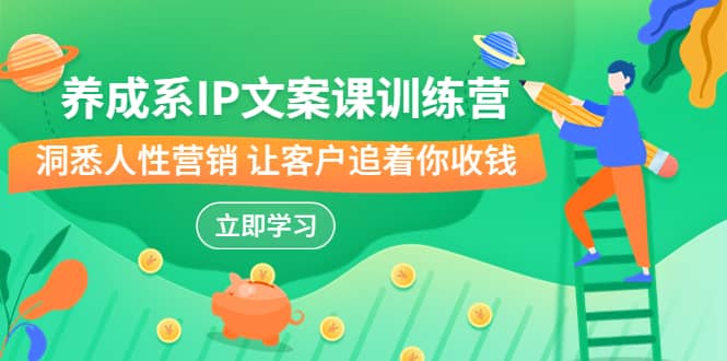 养成系-IP文案课训练营，文案心法的天花板 洞悉人性营销 让客户追着你收钱赚米吧-网创项目资源站-副业项目-创业项目-搞钱项目赚米吧