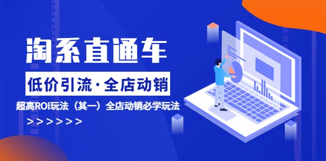 淘系直通车《低价·引流 全店·动销》超高ROI玩法（其一）全店动销必学玩法赚米吧-网创项目资源站-副业项目-创业项目-搞钱项目赚米吧