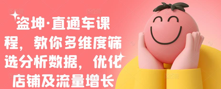 盗坤·直通车课程，教你多维度筛选分析数据，优化店铺及流量增长赚米吧-网创项目资源站-副业项目-创业项目-搞钱项目赚米吧