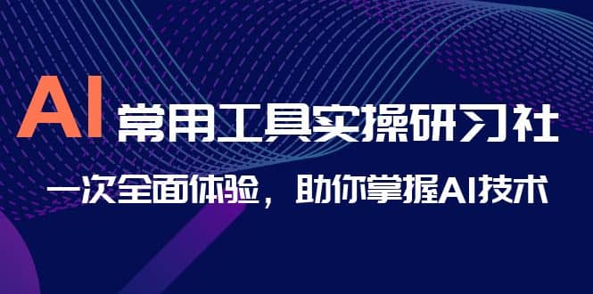 AI-常用工具实操研习社，一次全面体验，助你掌握AI技术赚米吧-网创项目资源站-副业项目-创业项目-搞钱项目赚米吧