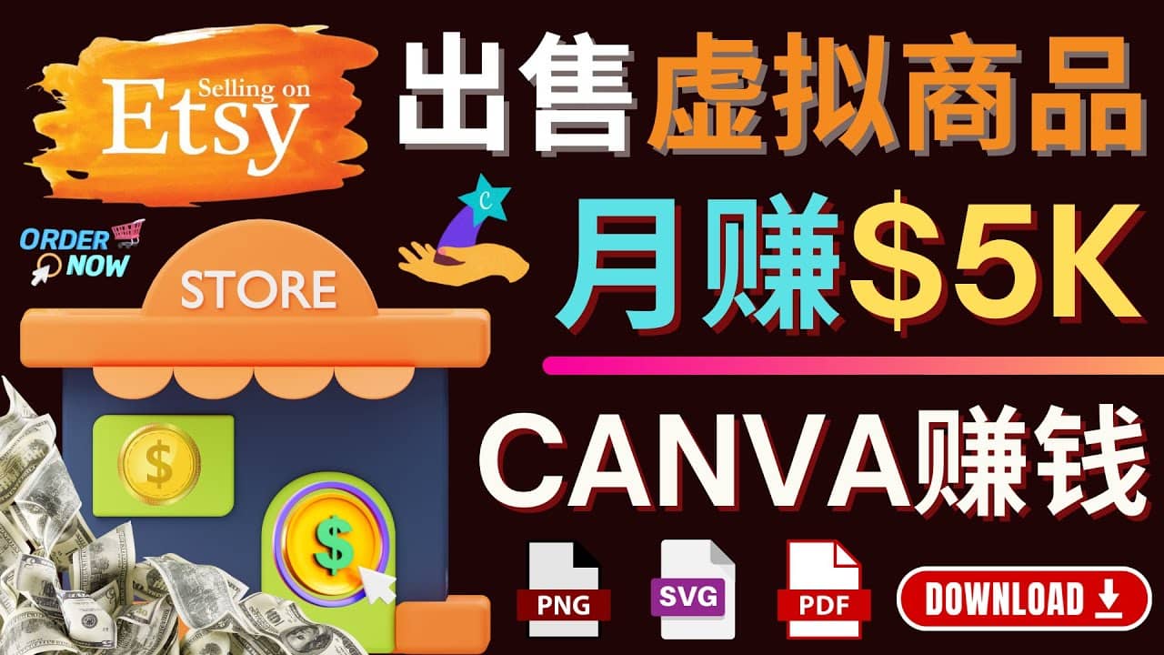 通过Etsy出售Canva模板，操作简单，收益高，月赚5000美元赚米吧-网创项目资源站-副业项目-创业项目-搞钱项目赚米吧