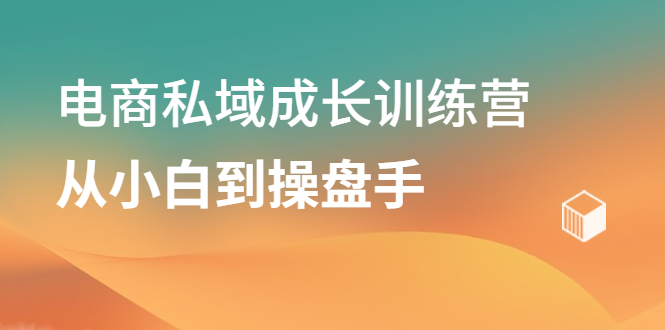 电商私域成长训练营，从小白到操盘手赚米吧-网创项目资源站-副业项目-创业项目-搞钱项目赚米吧