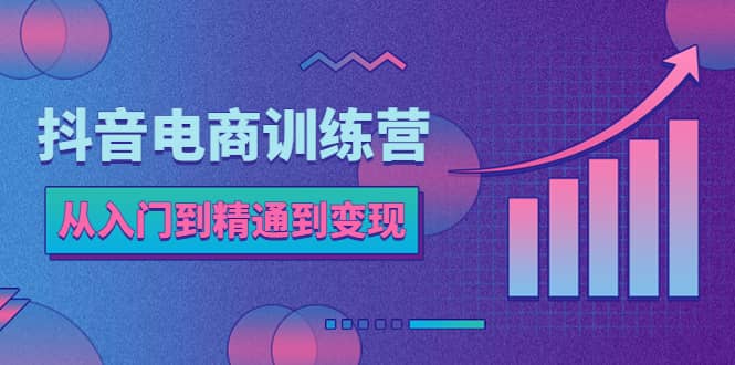 抖音电商训练营：从入门到精通，从账号定位到流量变现，抖店运营实操赚米吧-网创项目资源站-副业项目-创业项目-搞钱项目赚米吧