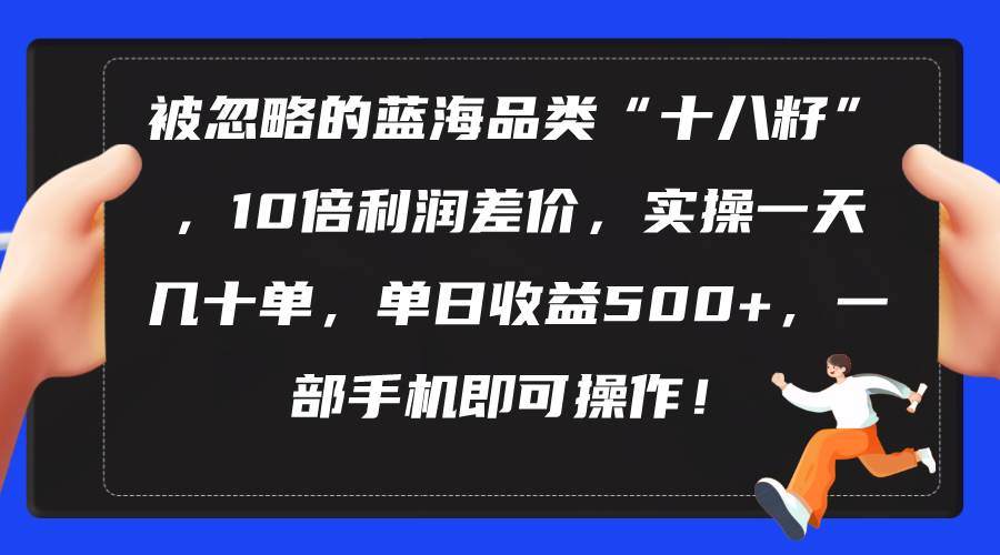 被忽略的蓝海品类“十八籽”，10倍利润差价，实操一天几十单 单日收益500+赚米吧-网创项目资源站-副业项目-创业项目-搞钱项目赚米吧