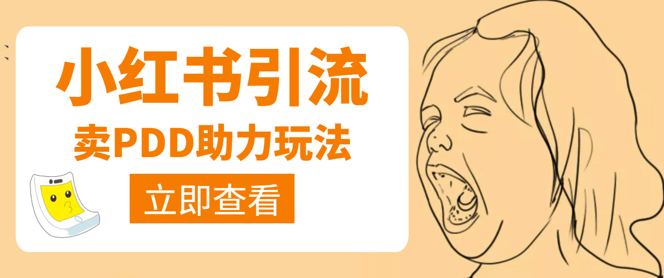 利用小红书卖拼多多助力赚米吧-网创项目资源站-副业项目-创业项目-搞钱项目赚米吧