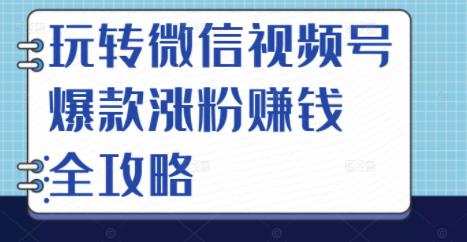 玩转微信视频号爆款涨粉赚钱全攻略，让你快速抓住流量风口，收获红利财富赚米吧-网创项目资源站-副业项目-创业项目-搞钱项目赚米吧