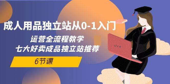 成人用品独立站从0-1入门，运营全流程教学，七大好卖成品独立站推荐-6节课赚米吧-网创项目资源站-副业项目-创业项目-搞钱项目赚米吧
