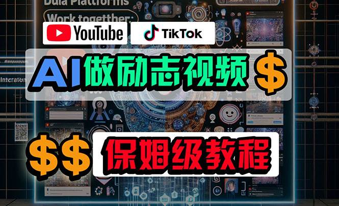 利用AI制作励志视频，在YouTube和TikTok赚钱，小白可做（附工具）赚米吧-网创项目资源站-副业项目-创业项目-搞钱项目赚米吧