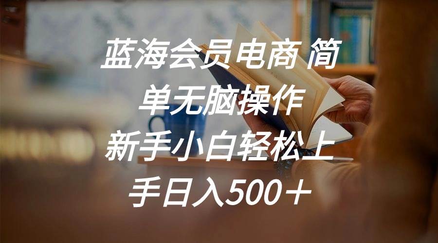 蓝海会员电商 简单无脑操作 新手小白轻松上手日入500＋赚米吧-网创项目资源站-副业项目-创业项目-搞钱项目赚米吧