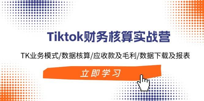 Tiktok财务核算实战营：TK业务模式/数据核算/应收款及毛利/数据下载及报表赚米吧-网创项目资源站-副业项目-创业项目-搞钱项目赚米吧