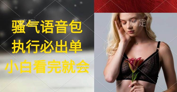 执行就出单，日入2000+，超火骚气语音包，小白看完课程就能马上实操赚米吧-网创项目资源站-副业项目-创业项目-搞钱项目赚米吧