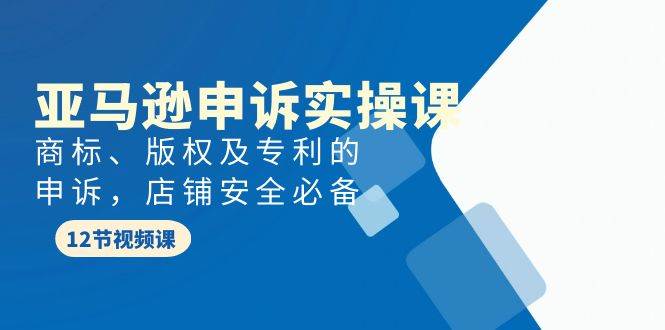 亚马逊-申诉实战课，商标、版权及专利的申诉，店铺安全必备赚米吧-网创项目资源站-副业项目-创业项目-搞钱项目赚米吧