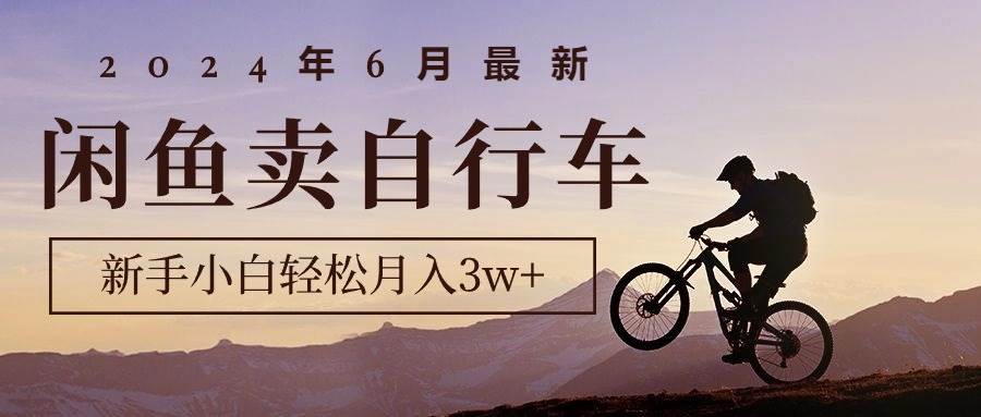 2024年6月最新闲鱼卖自行车，新手小白轻松月入3w+项目赚米吧-网创项目资源站-副业项目-创业项目-搞钱项目赚米吧