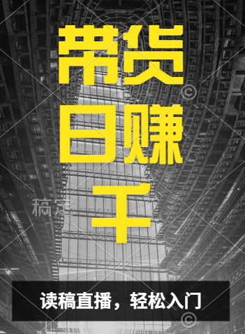 视频号技术直播带货， 会读稿就行，小白日入1000+赚米吧-网创项目资源站-副业项目-创业项目-搞钱项目赚米吧