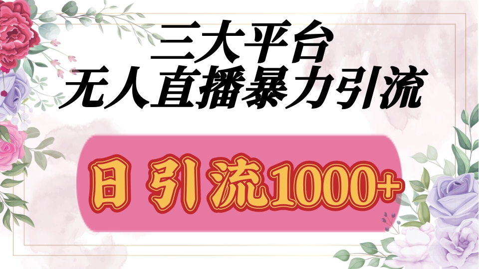 抖音，快手，视频号全平台通用，无人直播引流法，利用图片,模板,整套话术挂机全天支持矩阵操作，无限设备多开，超暴力引流，1000+高质量精准创业粉赚米吧-网创项目资源站-副业项目-创业项目-搞钱项目赚米吧