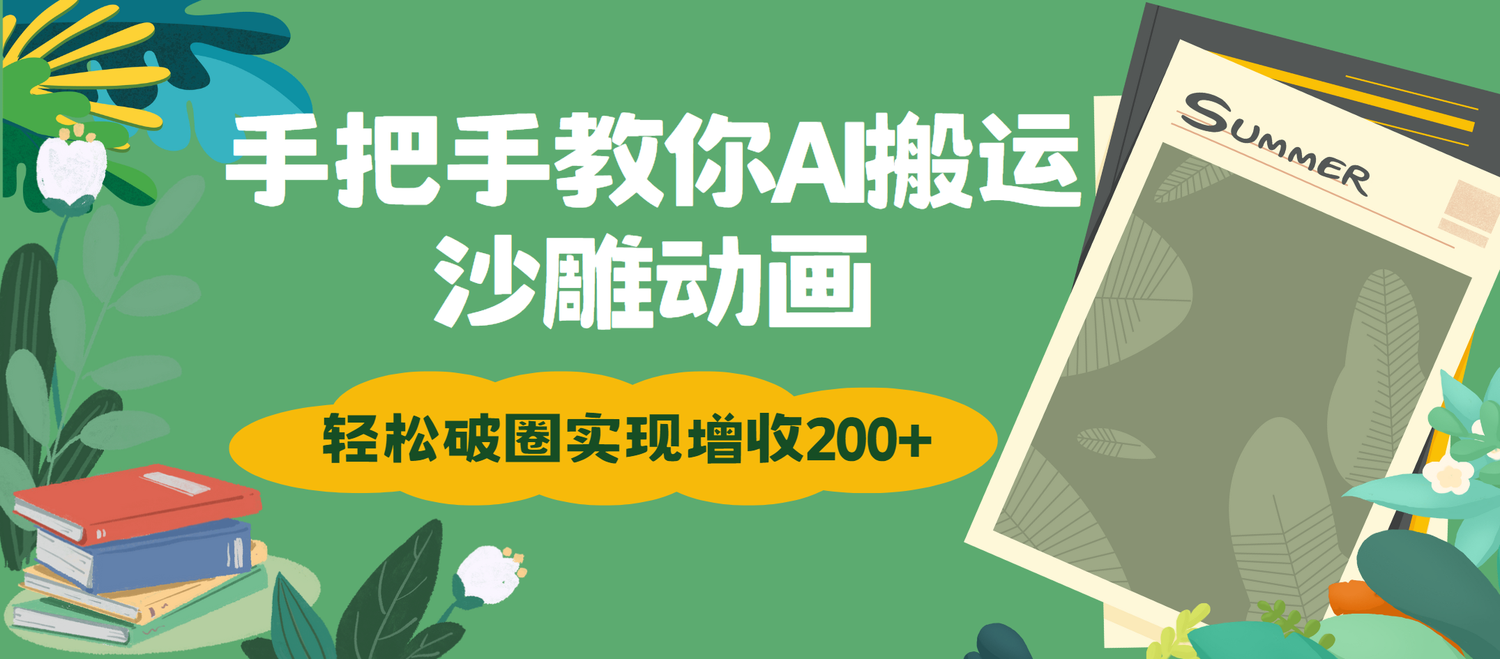 手把手教你用AI搬运沙雕动画轻松破圈实现增收200+赚米吧-网创项目资源站-副业项目-创业项目-搞钱项目赚米吧